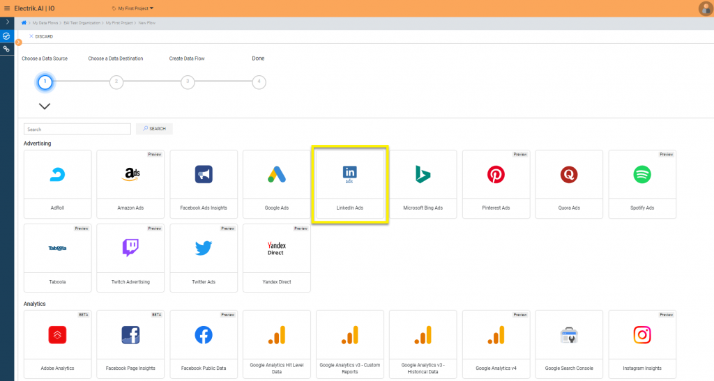 LinkedIn Ads Data Export – Electrik.AI