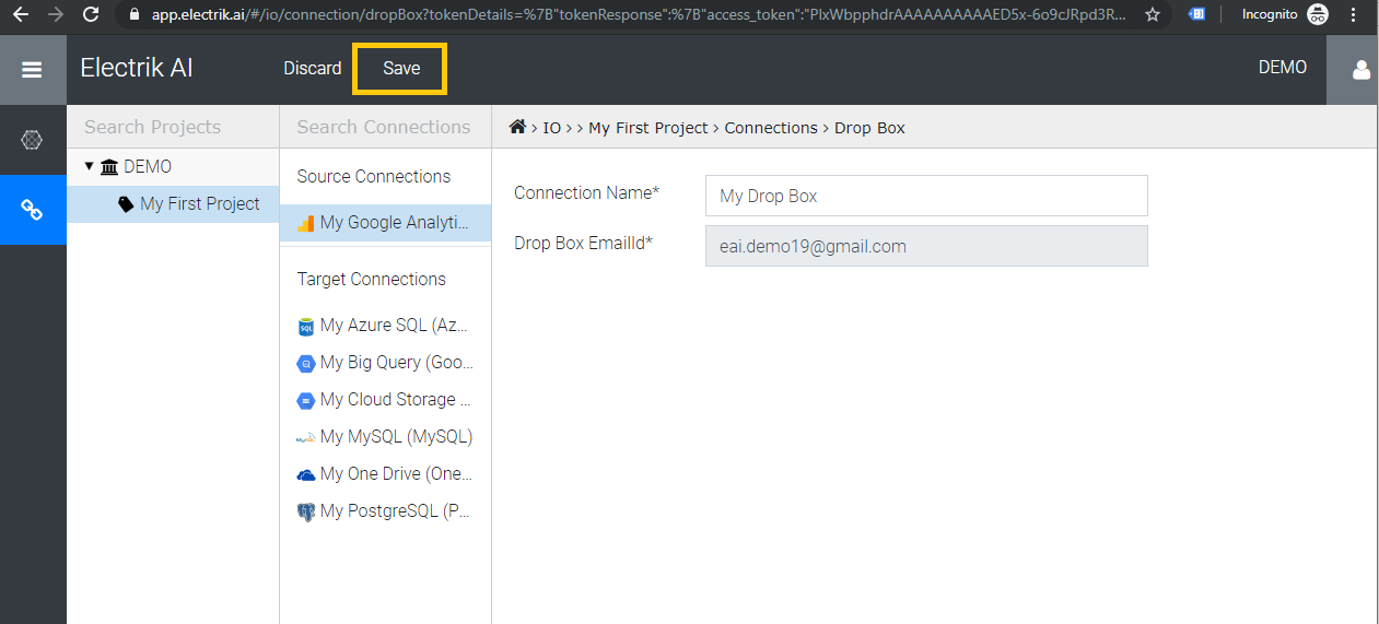 Save the connection-Electrik.ai