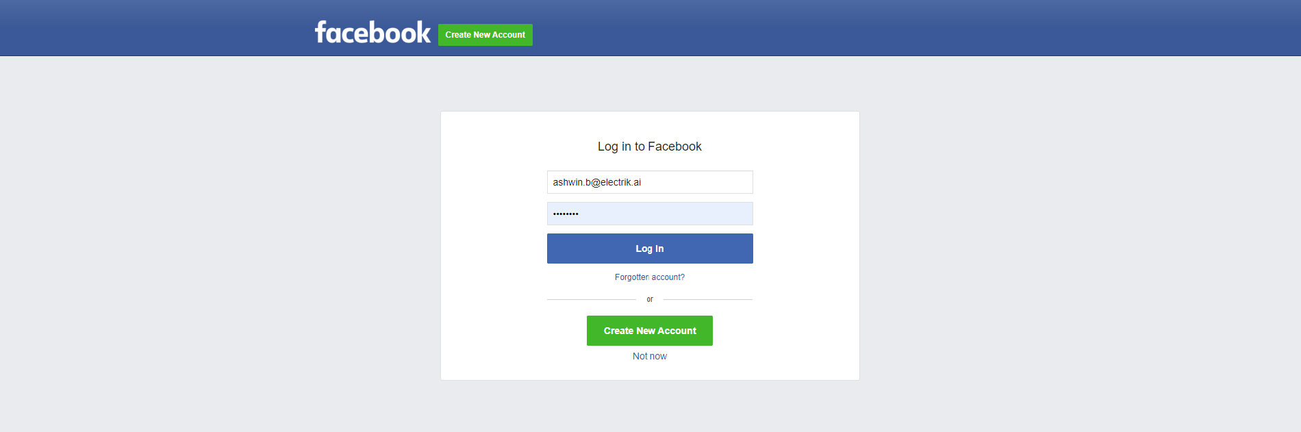 Step 7 Provide your Facebook Ads account User Id and Password-ElectrikAI