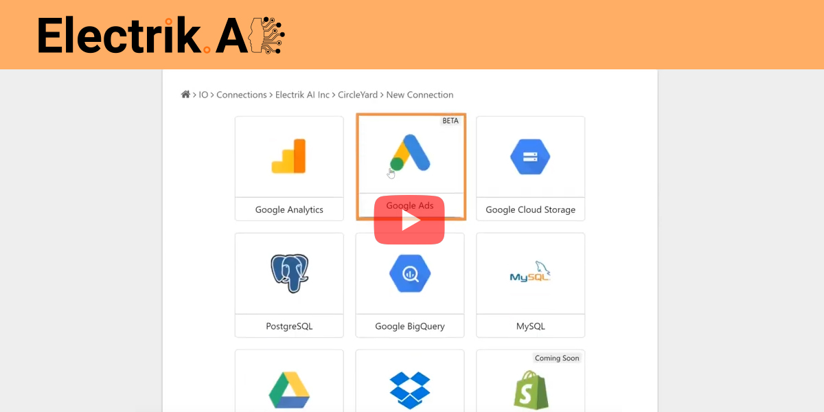 How to Export Google Ads Data to BigQuery with Electrik.AI