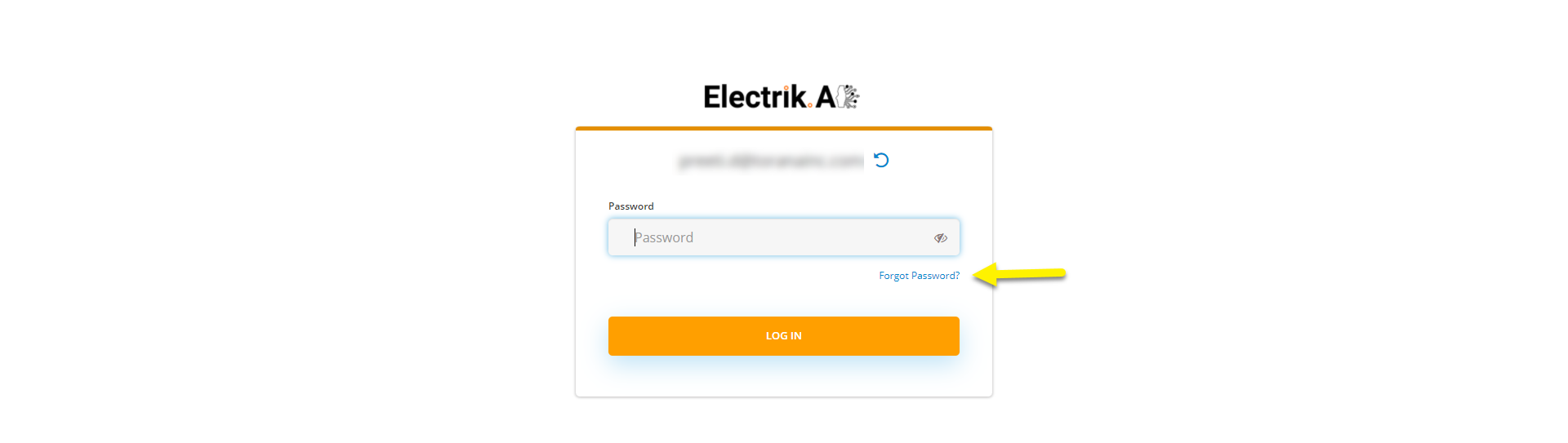 Click on Reset your password option from the Sign In screen