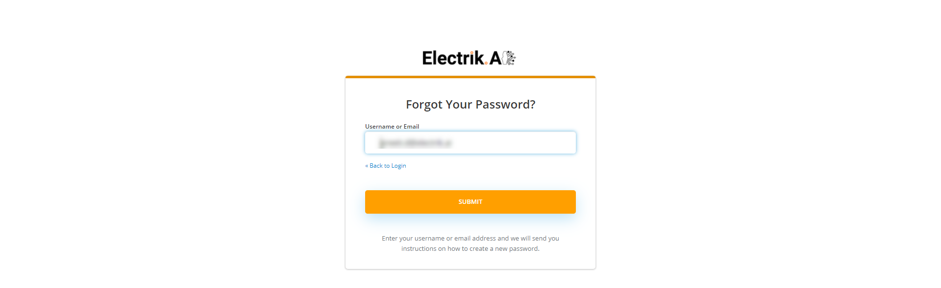 Forgot or Reset your Password Step 3