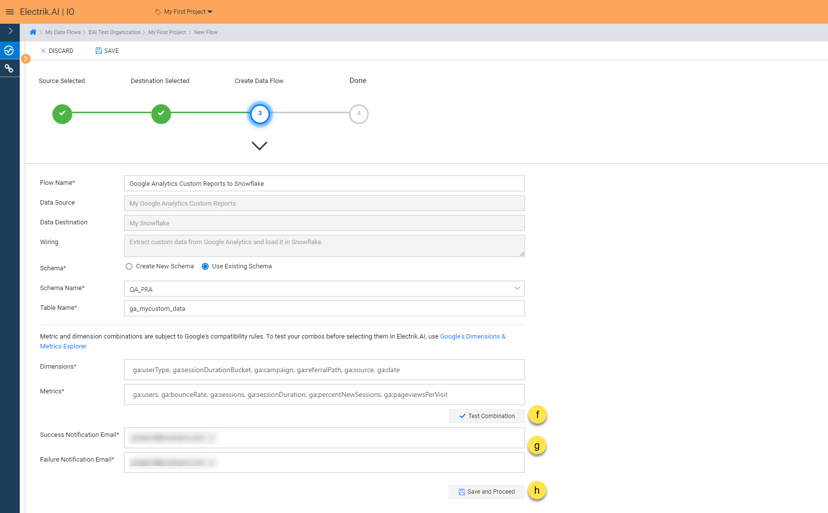 Click “Save and Proceed” to continue.