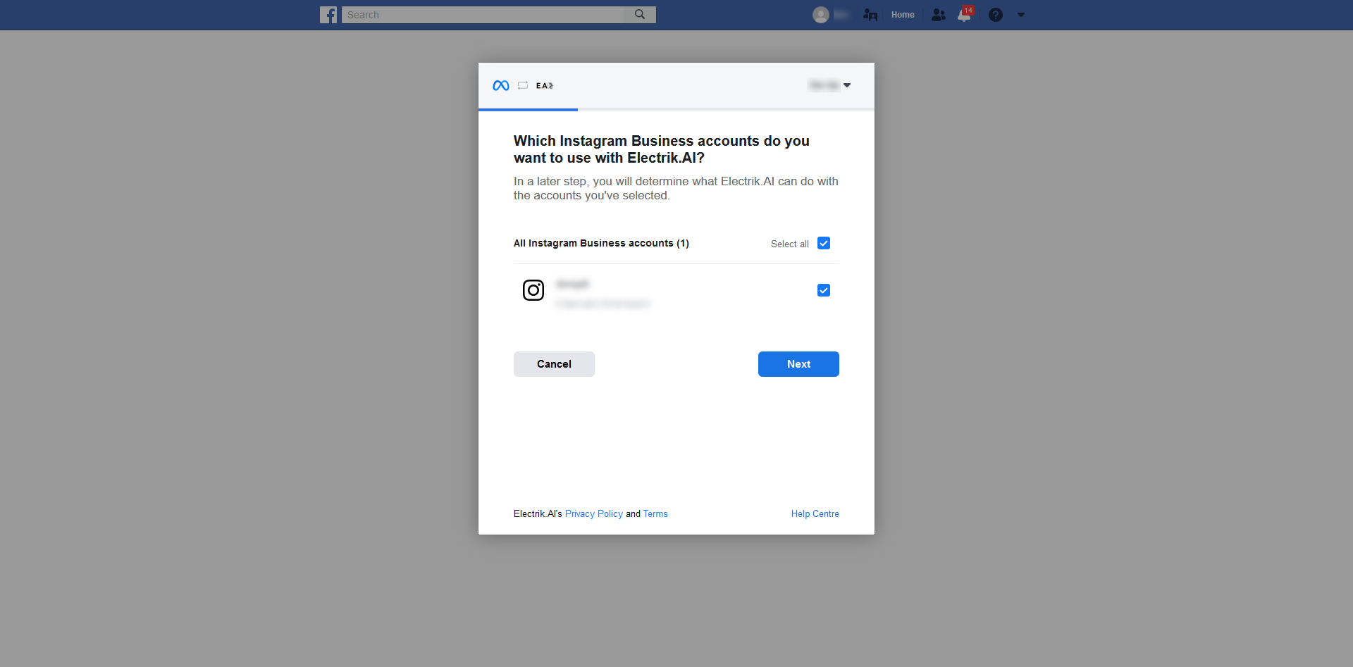 Instagram Plublic Data Conn Step7a ElectrikAI