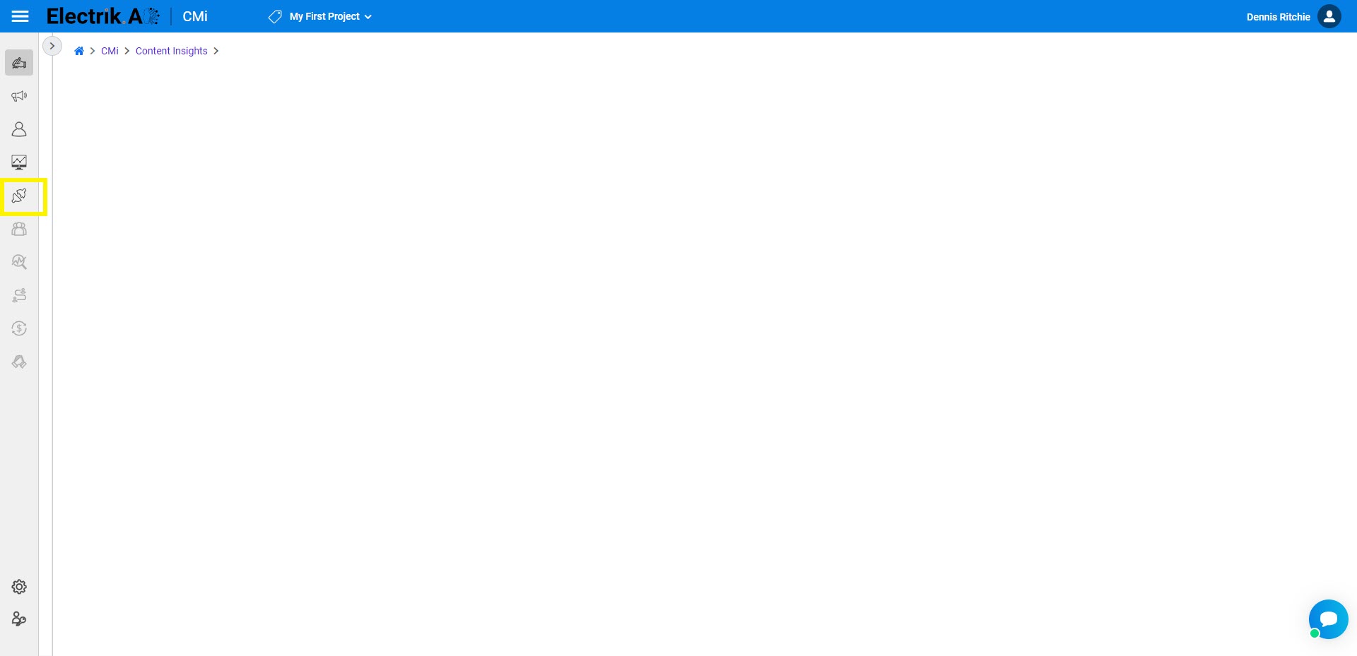 2-Click on the Integrations option in the Navigation bar ElectrikAI