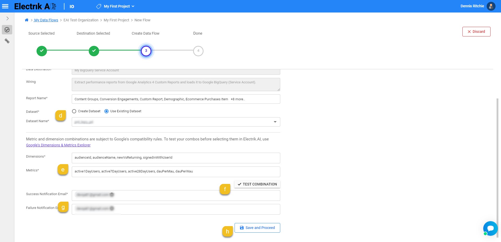 Flow Step9d Google Analytics 4 Custom Report - ElectrikAI